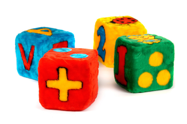 Colorful Toy Cubes - Photo, Image