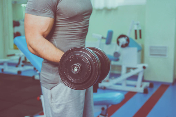 Bodybuilder in the gym - Photo, Image