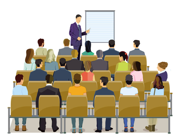 Business team at a meeting- illustration - Photo, Image