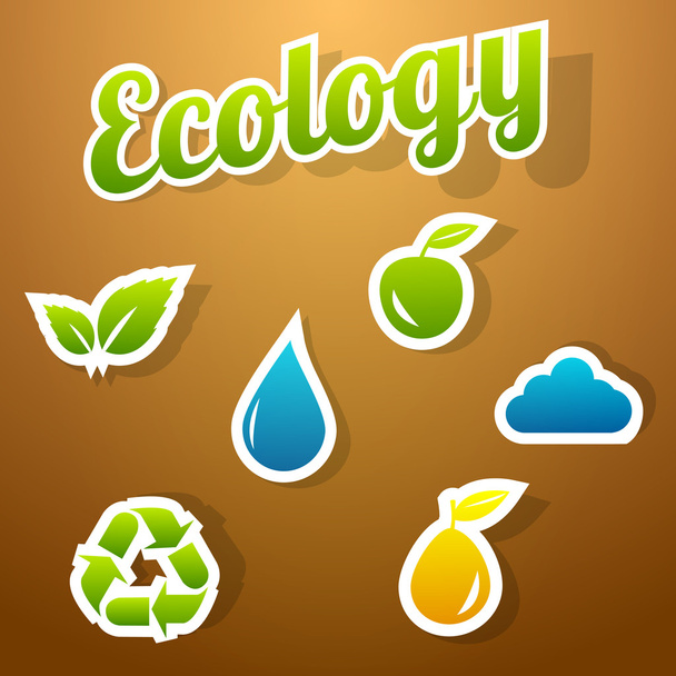 Icono de ecología set vector ilustración
   - Vector, Imagen