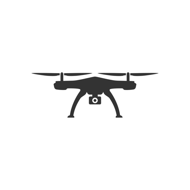 Ícone de drone em design simples. Ilustração vetorial
 - Vetor, Imagem
