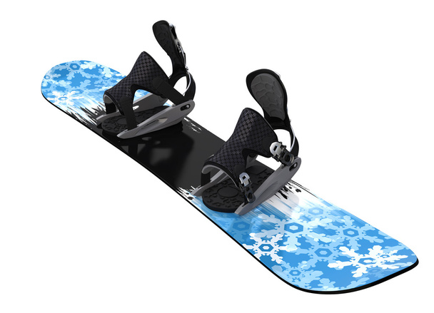 Snowboard na białym tle - Zdjęcie, obraz