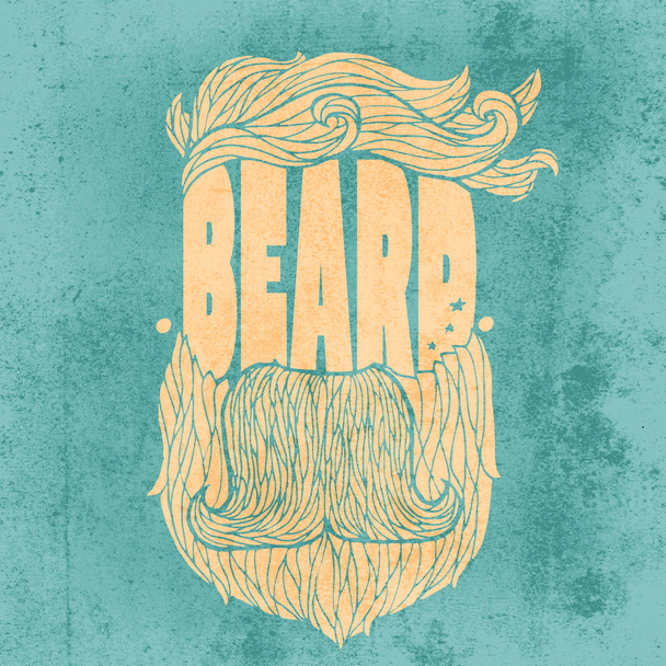 Beard Icon vector illustration   - Vector, Image