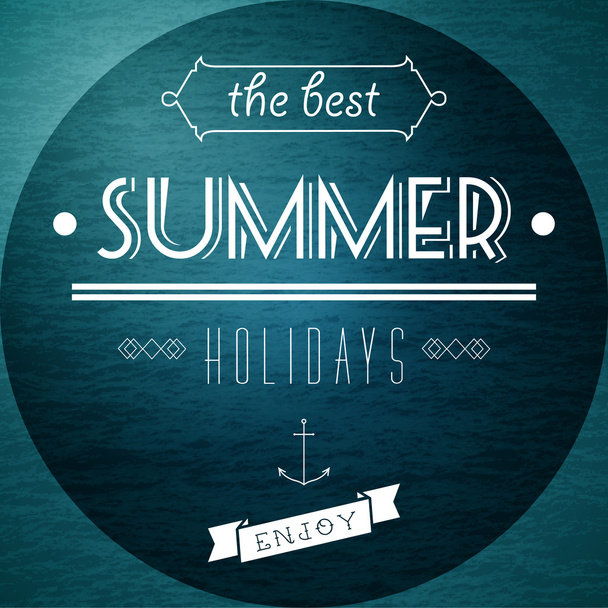 Summer Holidays picture vector illustration   - Vektor, kép