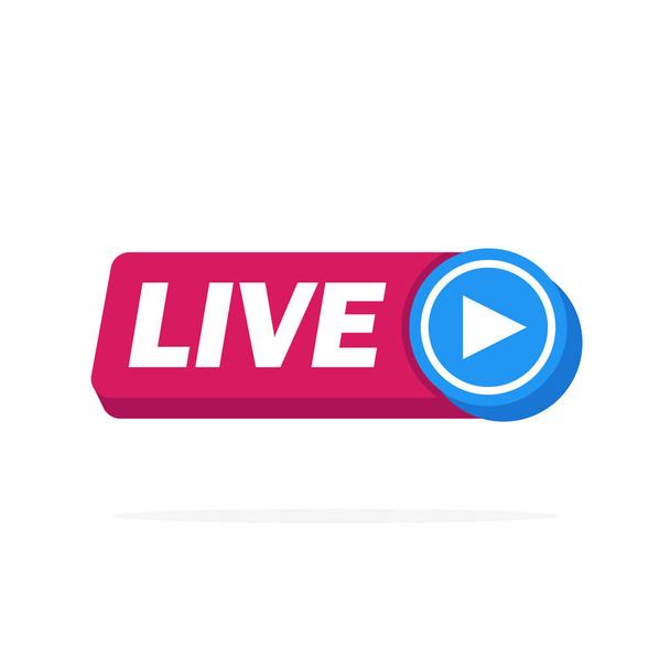 Live Streaming en ligne signe vectoriel design
 - Vecteur, image