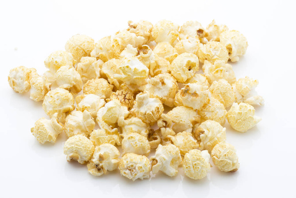 Popcorn isolated on the white background. - Zdjęcie, obraz
