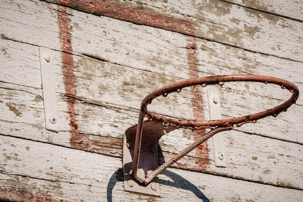 Turuncu Basketbol Hoop Beyaz Backboard On - Fotoğraf, Görsel