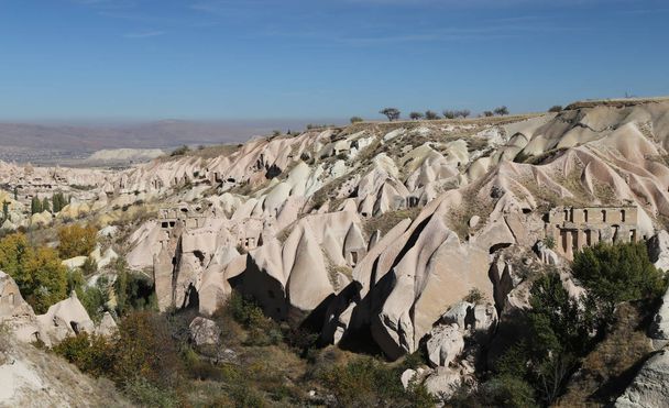 Formacja skalna w Kapadocji, Nevsehir, Turcja - Zdjęcie, obraz