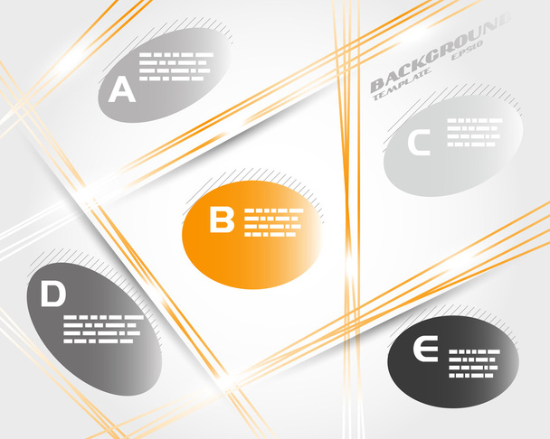 orange abstract infographic background - Vector, Imagen