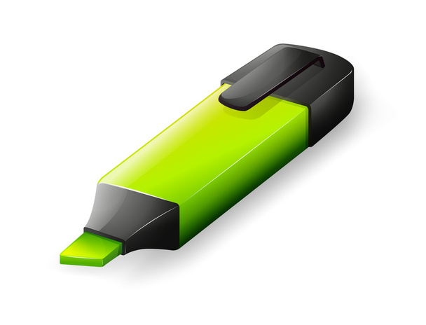 Un marcador verde
 - Vector, Imagen