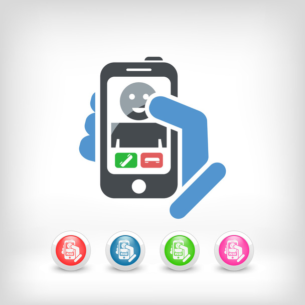 Smartphon incoming call icon - Vector, Image