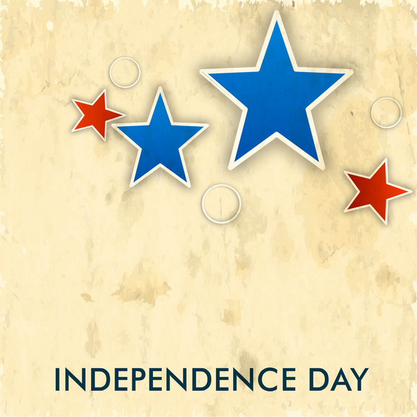 4th of July, American Independence Day vintage background with s - ベクター画像