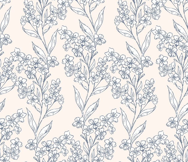 Forget-me-not pattern 1 - Vector, afbeelding