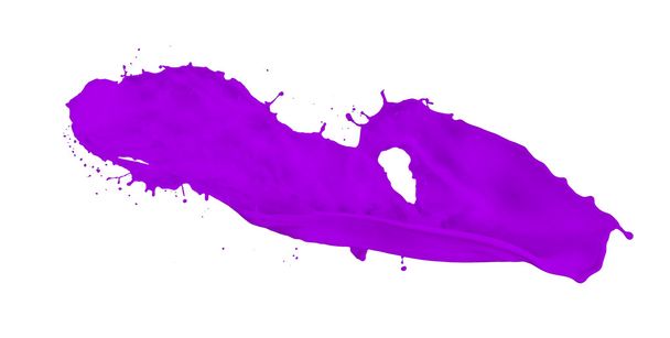 Salpicadura de pintura púrpura
 - Foto, Imagen