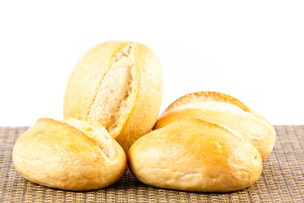 bun bread isolated on white background - Foto, afbeelding