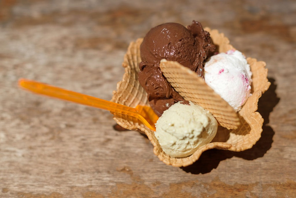 İtalyan dondurma kase - Fotoğraf, Görsel