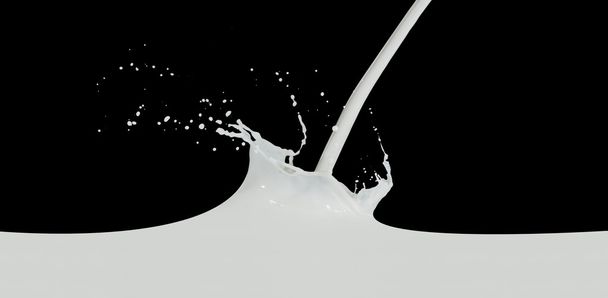Salpicadura de leche - Foto, Imagen