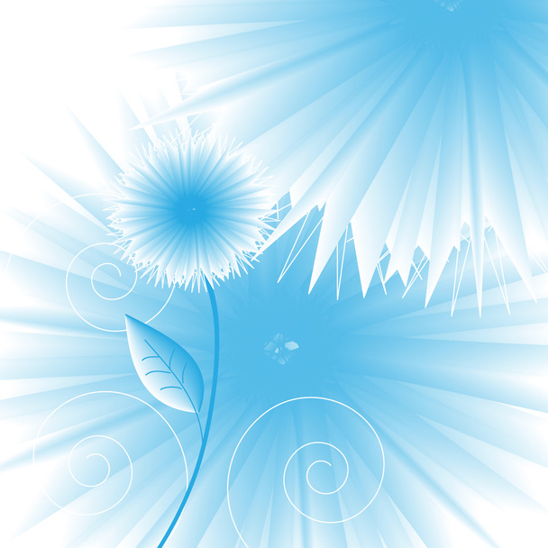 The Icy flower. - Vector, Imagen