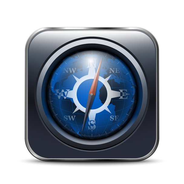 Kompass-App-Symbol - Vektor, Bild
