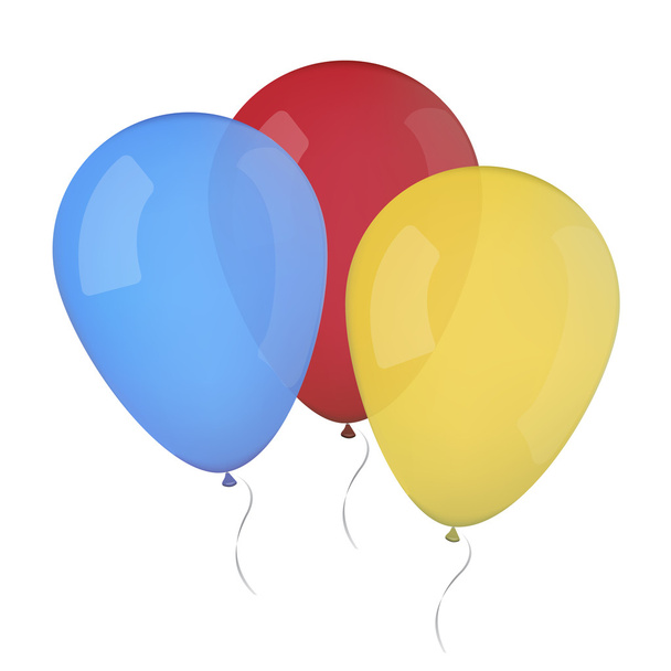 balonların renkli vektör çizim - Vektör, Görsel