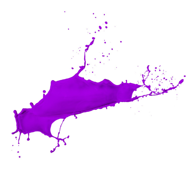 Salpicadura de pintura púrpura
 - Foto, Imagen