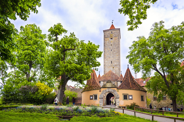 castle gate rothenburg - Fotoğraf, Görsel