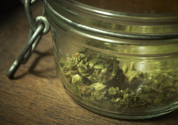Hintergrund medizinisches Marihuana - Foto, Bild