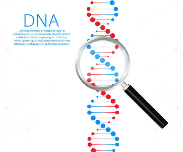 DNA strand symbol. DNA genetics. Vector illustration. - Vector, Image
