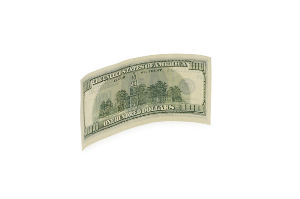 Hundred dollar banknote isolated - Photo, Image