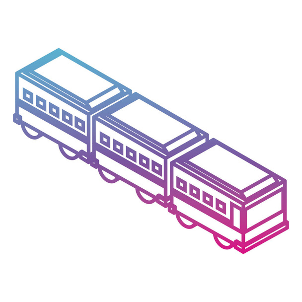 icono isométrico de transporte de bus articulado
 - Vector, Imagen