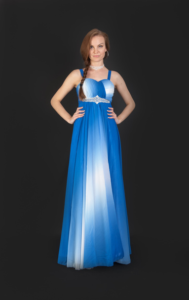 modré šaty - Fotografie, Obrázek