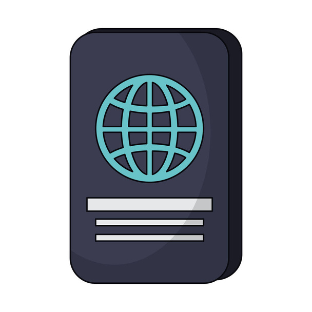Passport document travel symbol - Vector, Image