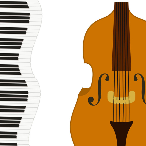 βιολί μουσικό όργανο μοτίβο - Διάνυσμα, εικόνα