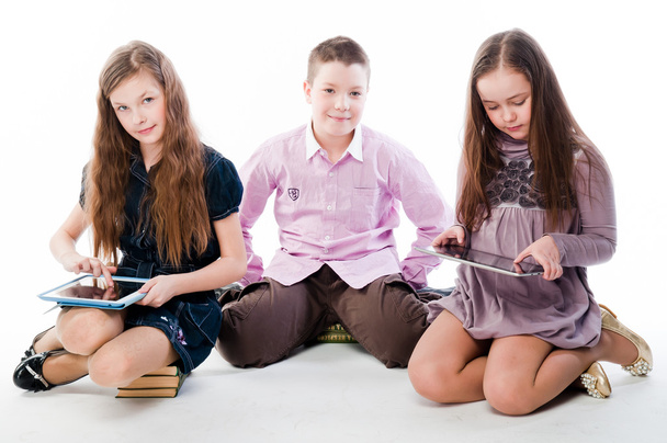 Children with tablet computers - Foto, Imagem