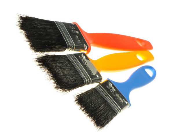 Brush for painting works. It is isolated on a white background - Foto, imagen