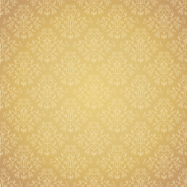 Seamless holiday golden seamless pattern. - Vector, Image