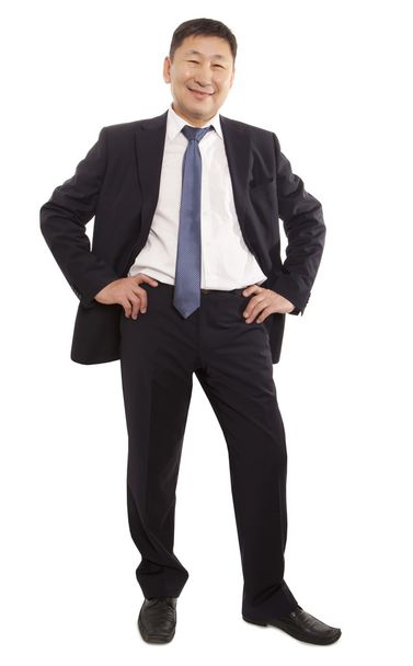 Happy asian business man isolated - Photo, image