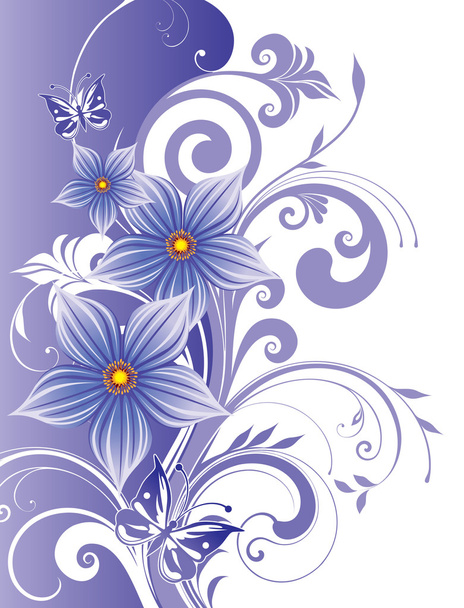 Floral background - Vektor, kép