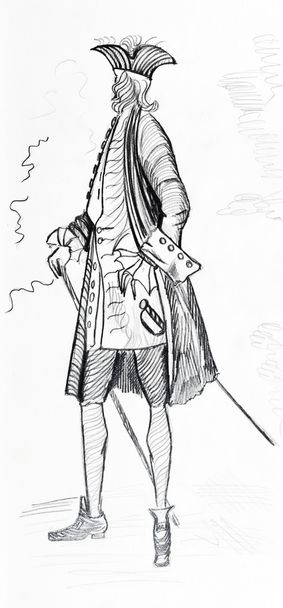 Leisure suit Frans aristocraat - Foto, afbeelding