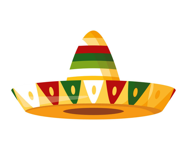 Meksikolainen hattu perinteinen - Vektori, kuva