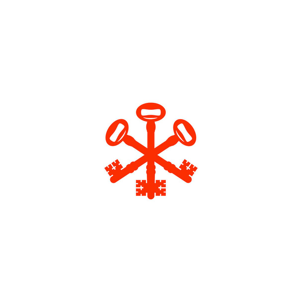 llave de bloqueo de protección logo plantilla vector ilustración icono elemento
 - Vector, Imagen