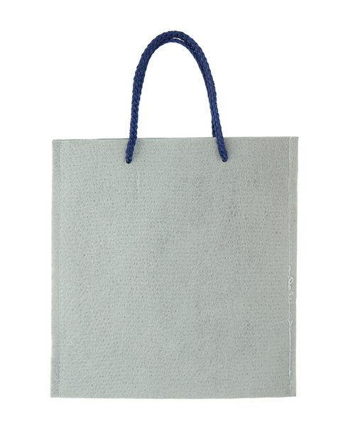 bolsa de lona gris aislada sobre fondo blanco con camino de recorte
 - Foto, imagen