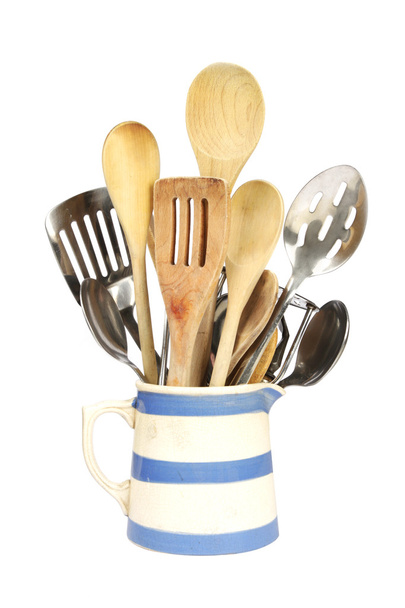 Kitchen utensils in a jug - Photo, Image