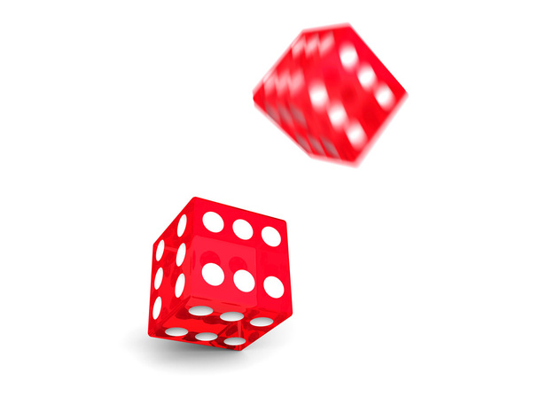 Two red dice - Photo, Image