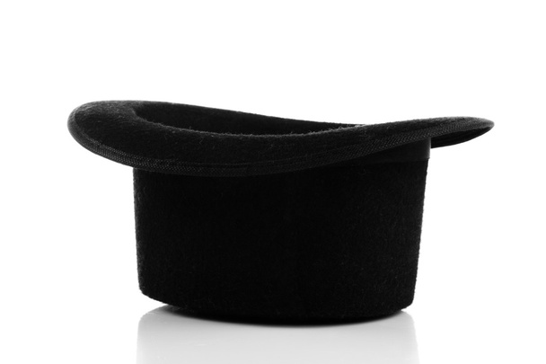 cappello nero isolato su sfondo bianco - Foto, immagini