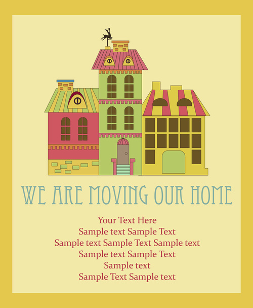 We are moving card - Vecteur, image