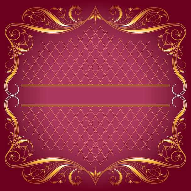 Винтажный глубокий розовый фон
 - Вектор,изображение