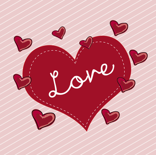 love heart - Vector, Image