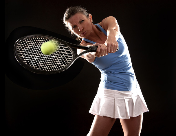 tennis woman - Foto, afbeelding