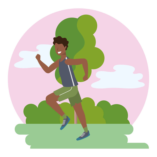 fitness esporte trem desenhos animados
 - Vetor, Imagem